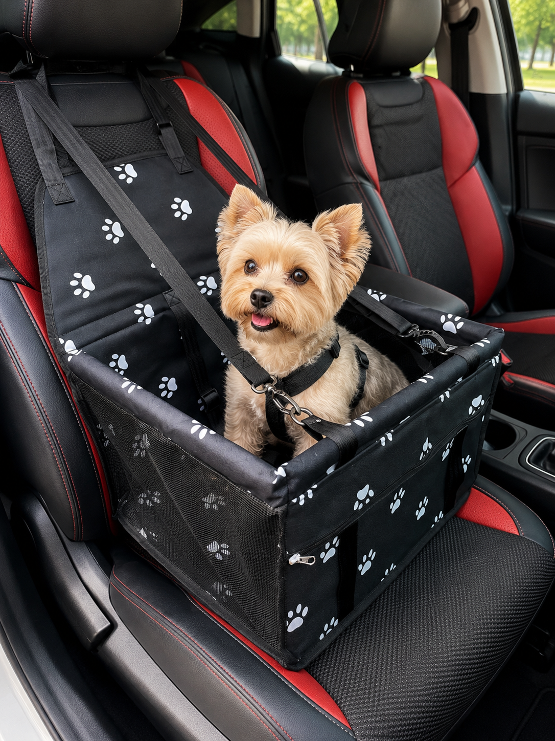 Siège de Voiture pour Chien – Rehausseur Confort & Sécurité en Voyage