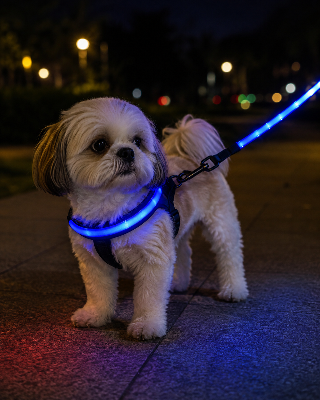 Collier LED Rechargeable pour Chien – Lumineux & Visible la Nuit jusqu'à 500m